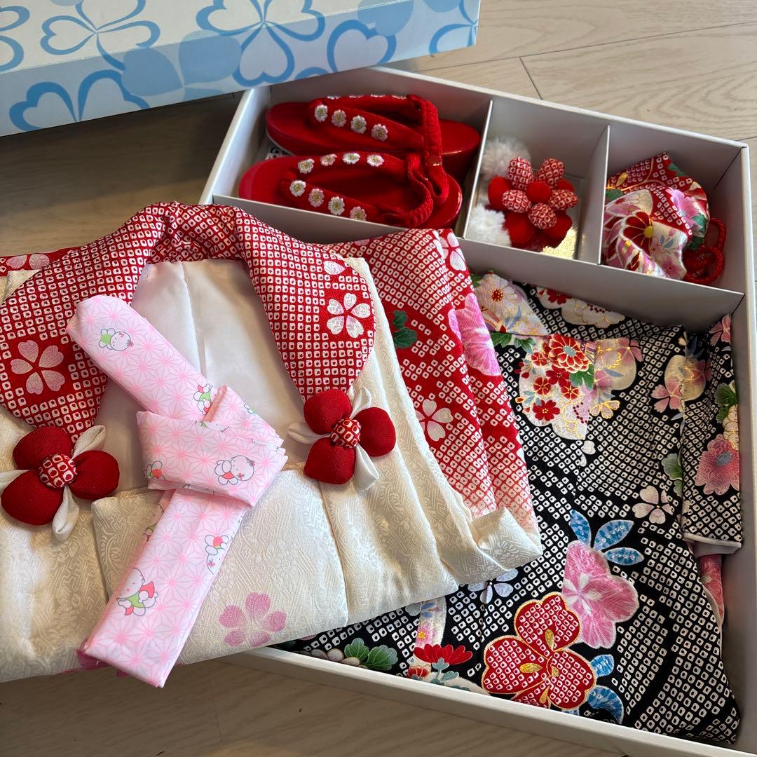 ✨美品✨ 七五三 正絹 3歳被布10点セット