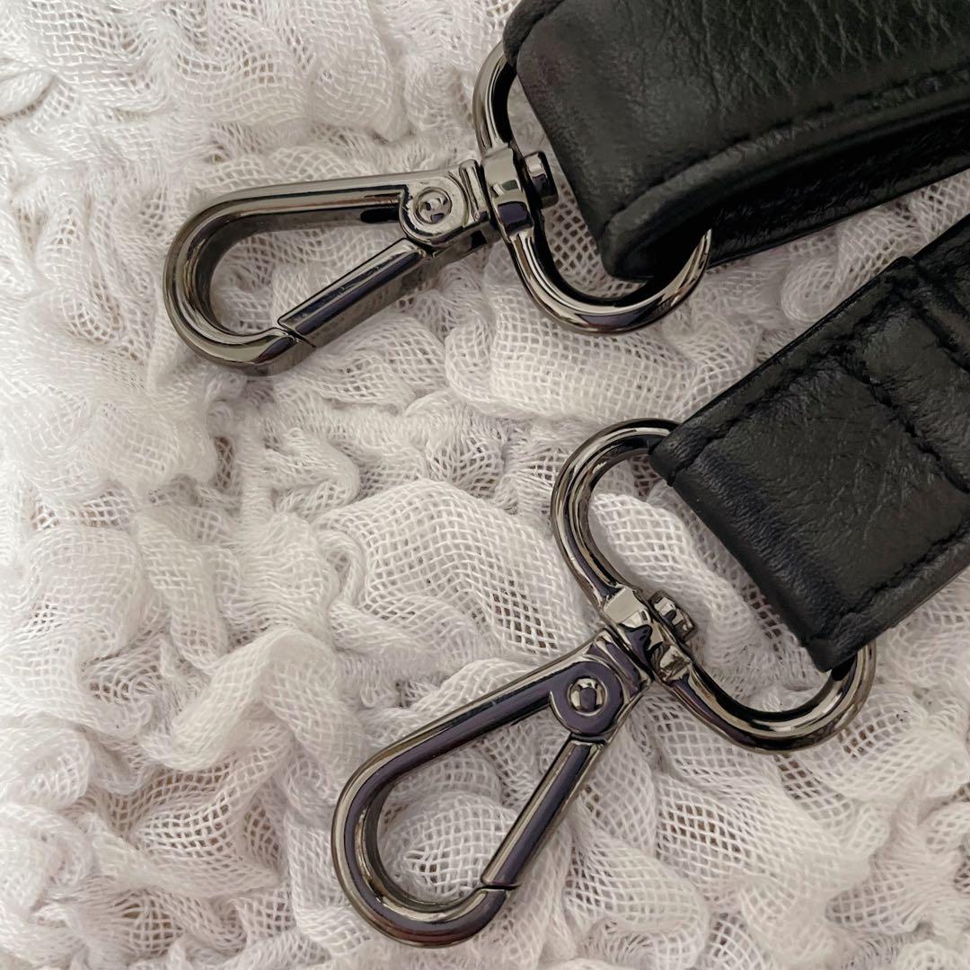 美品✨ear PAPILLONNER レザーフラップ2WAYバッグ S ブラック