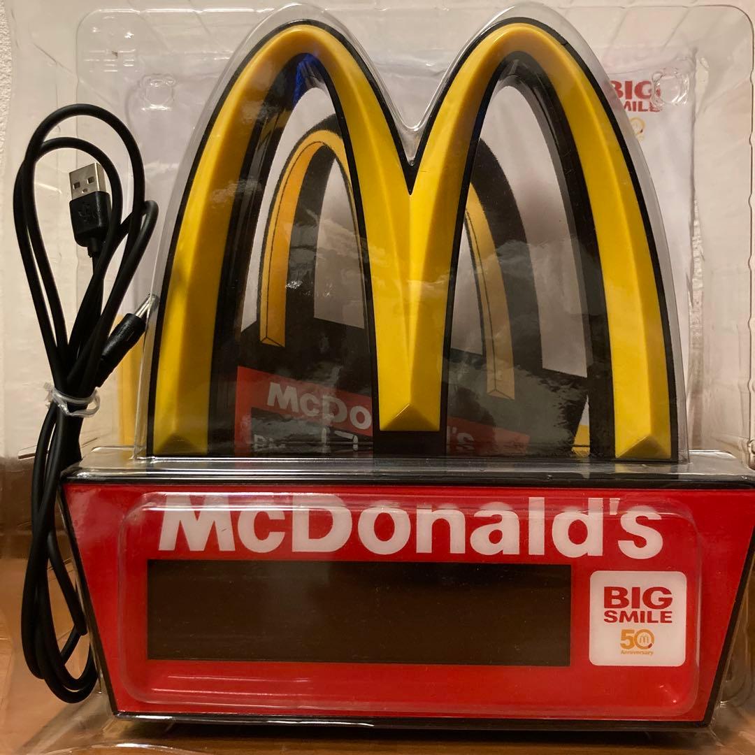 マクドナルド ゴールデンアーチLEDクロック