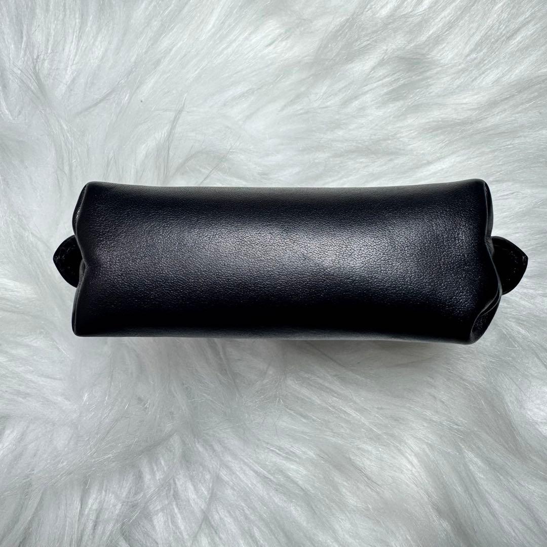 CHANEL シャネル　ケース　ポーチ　レザー　ブラック　黒　ビンテージ