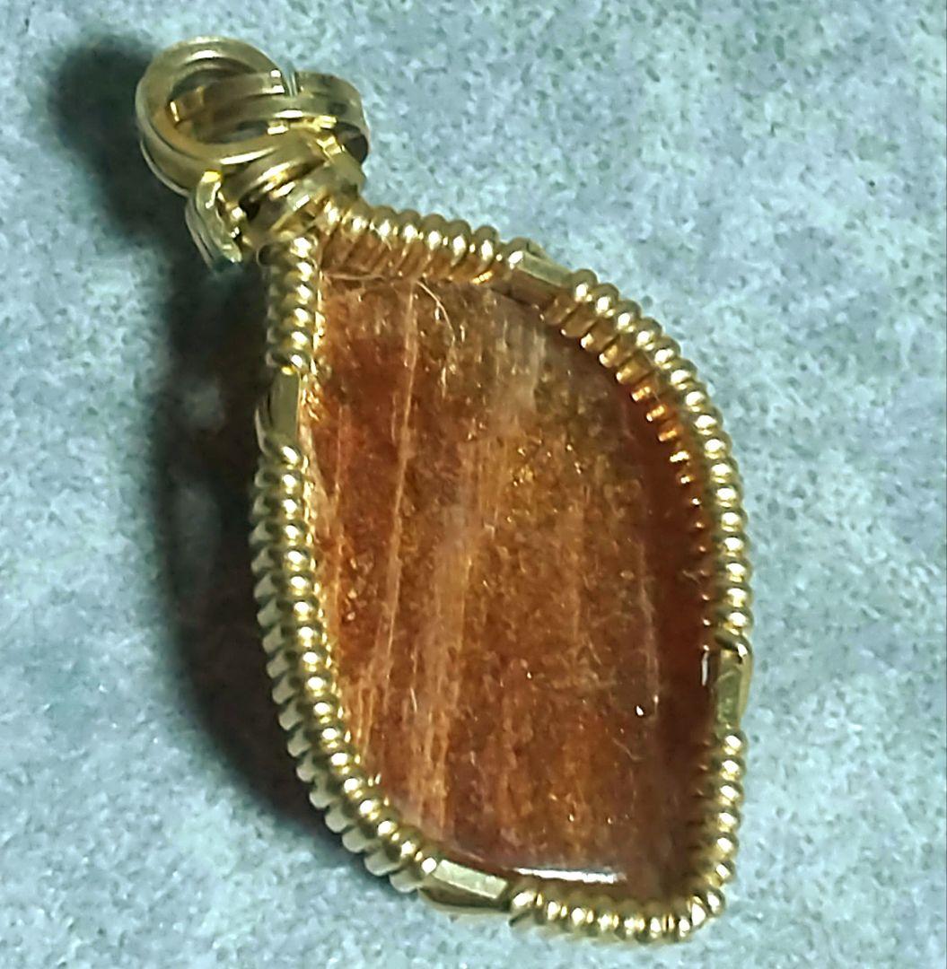 ゴールデンサンストーン 14kgf ペンダントトップ