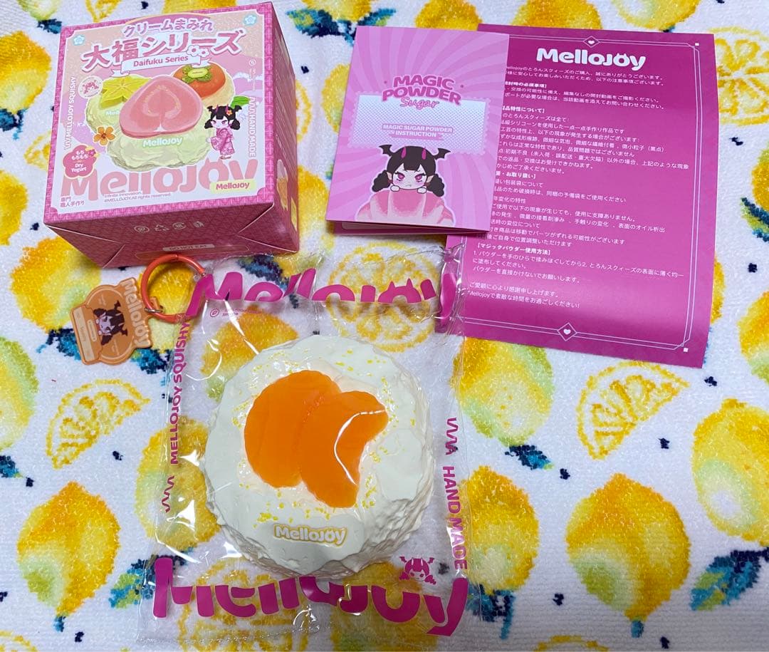 mellojoy メロジョイ　大福　みかん　もちもちもち　スクイーズ