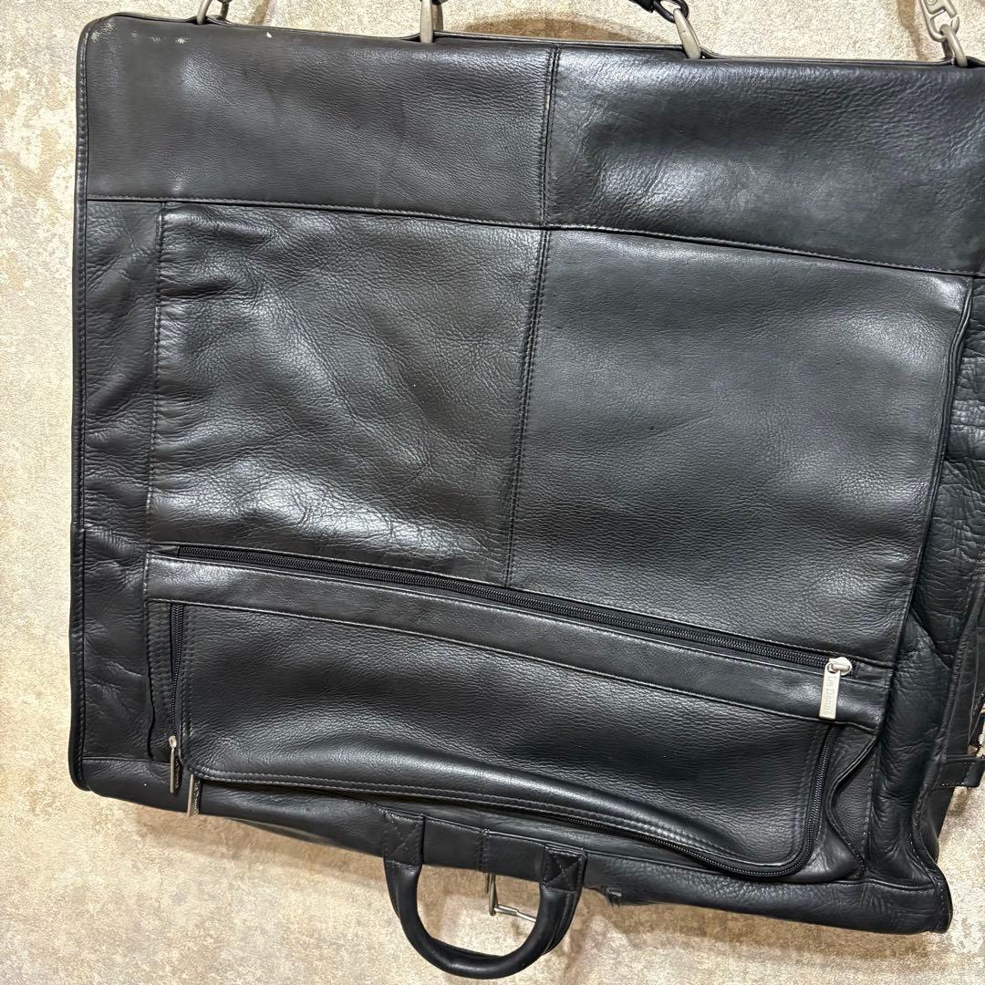 Le Donne Leatherレザー ガーメントバッグ スーツ 収納 旅行