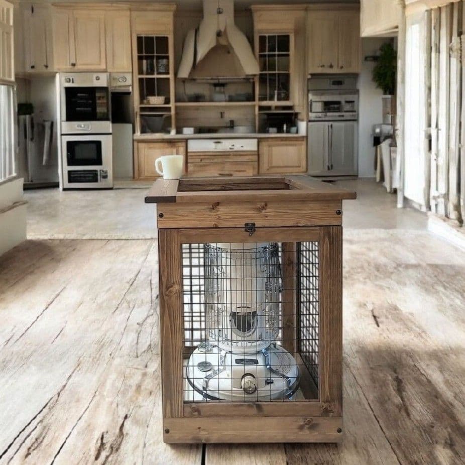 CORONA、コロナ石油ストーブ用ウッド&アイアンストーブガード