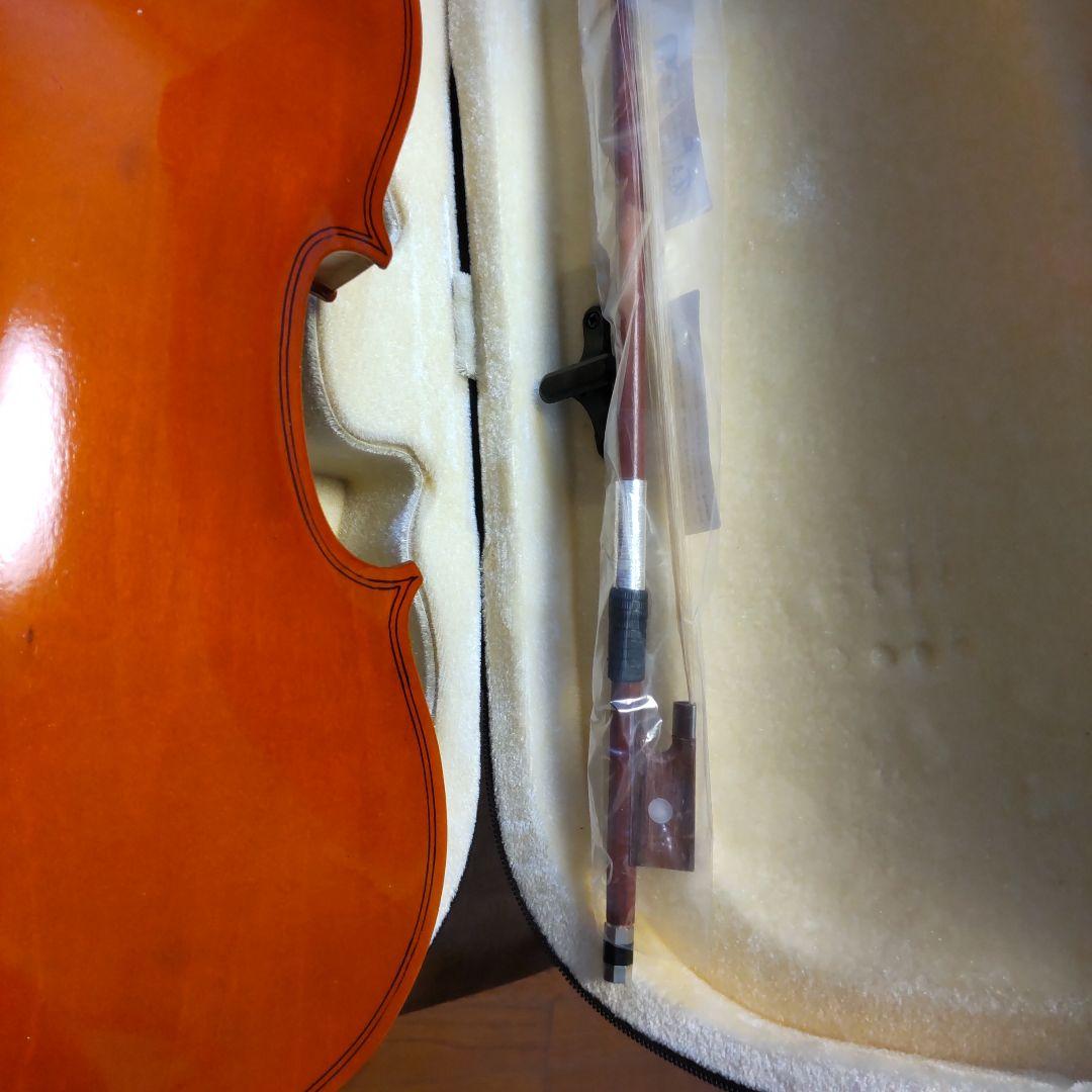 バイオリン本体 4/4 (GIORNO) オレンジ色 ケース付き