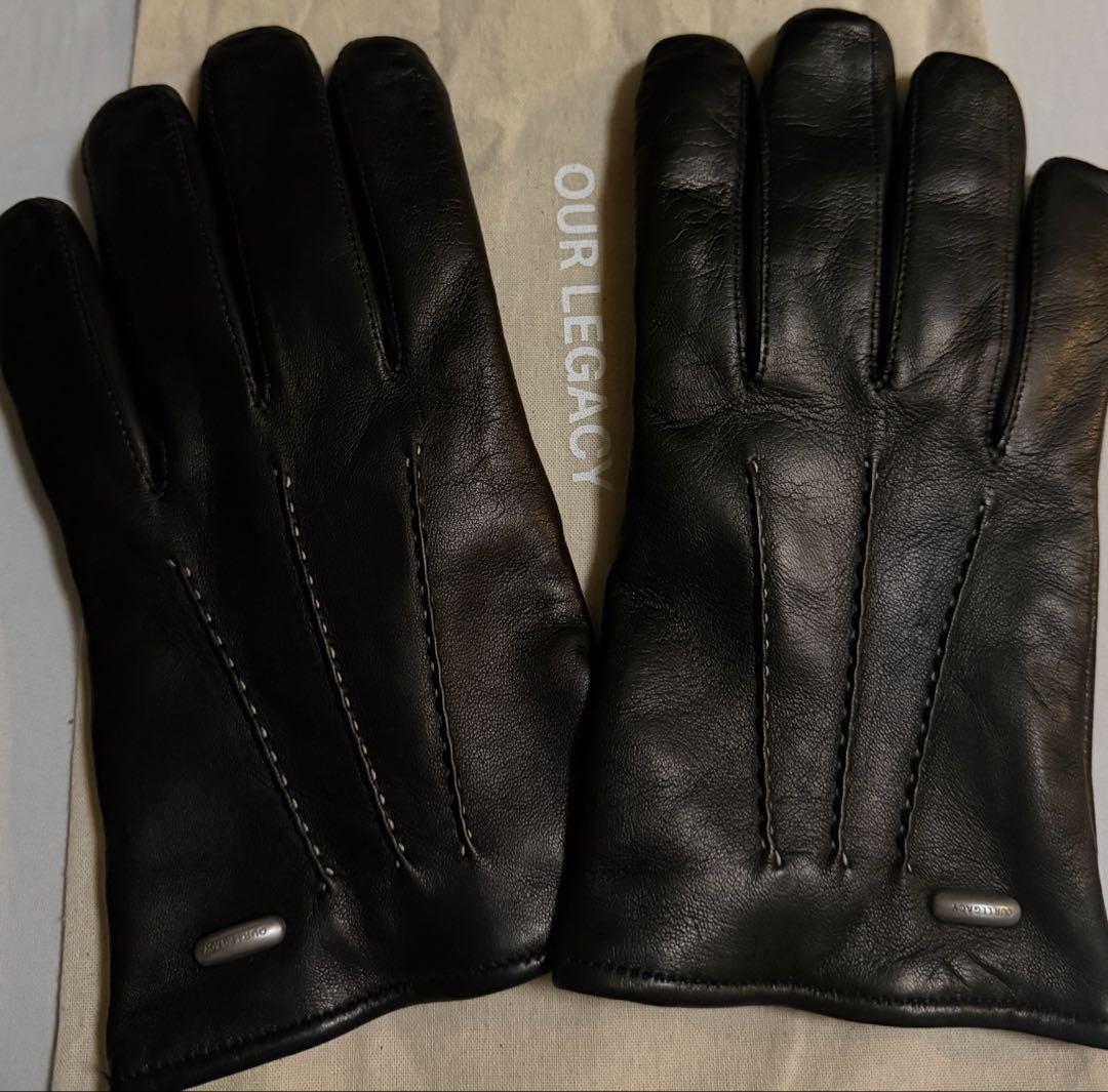【定価4.6万】OUR LEGACY HIS GLOVES グローブ ブラック