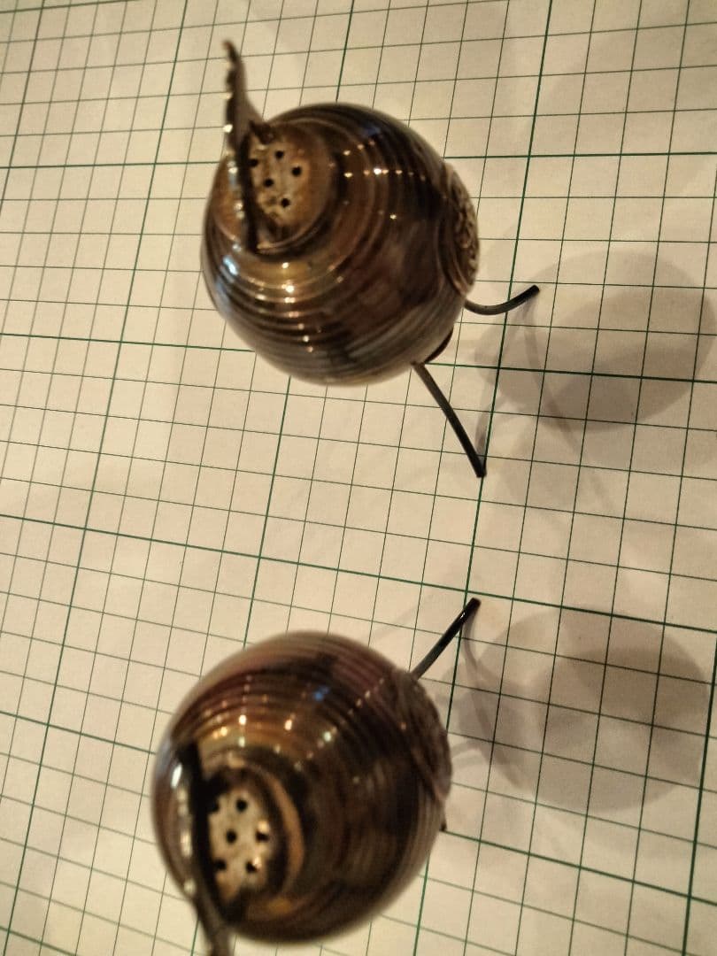 価格変更、和骨董、ペアーセット、日本製ア-ト、希少品シルバー、刻印有り