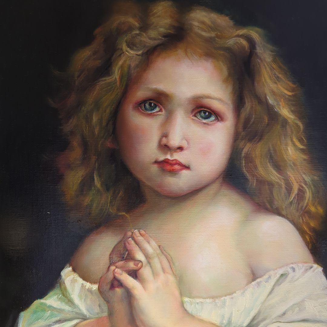 西洋絵画【摸写】ブグロー「少女」国立西洋美術館所蔵　 painterTMK出品