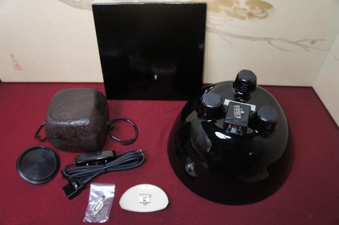 ☆ 未使用 創巧野々田 真塗風炉(紅鉢型)400w電熱器 四方釜他 送料込み