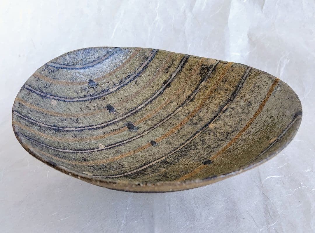 高台線文皿(一客) 高台小皿(五客)セット 未使用 新品同様