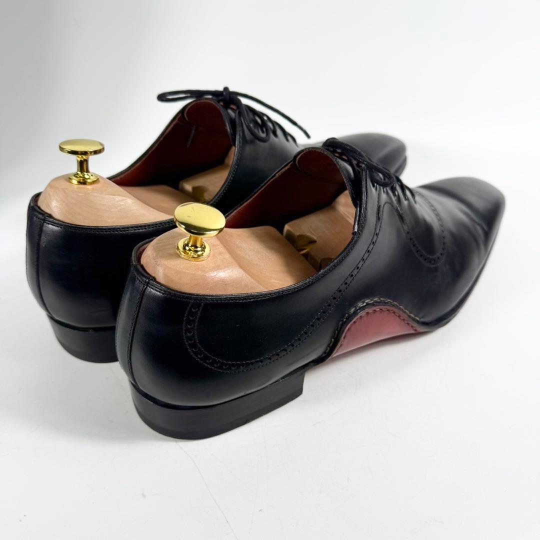 【美品】MAGNANNI マグナーニ　ホールカット（42）オパンケ製法　革靴　黒