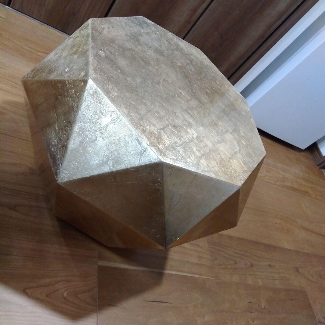 フランフラン　ダイヤモンドテーブル　ゴールド