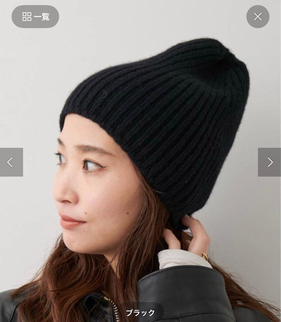 新品未使用　MUSE ニット帽 ブラック