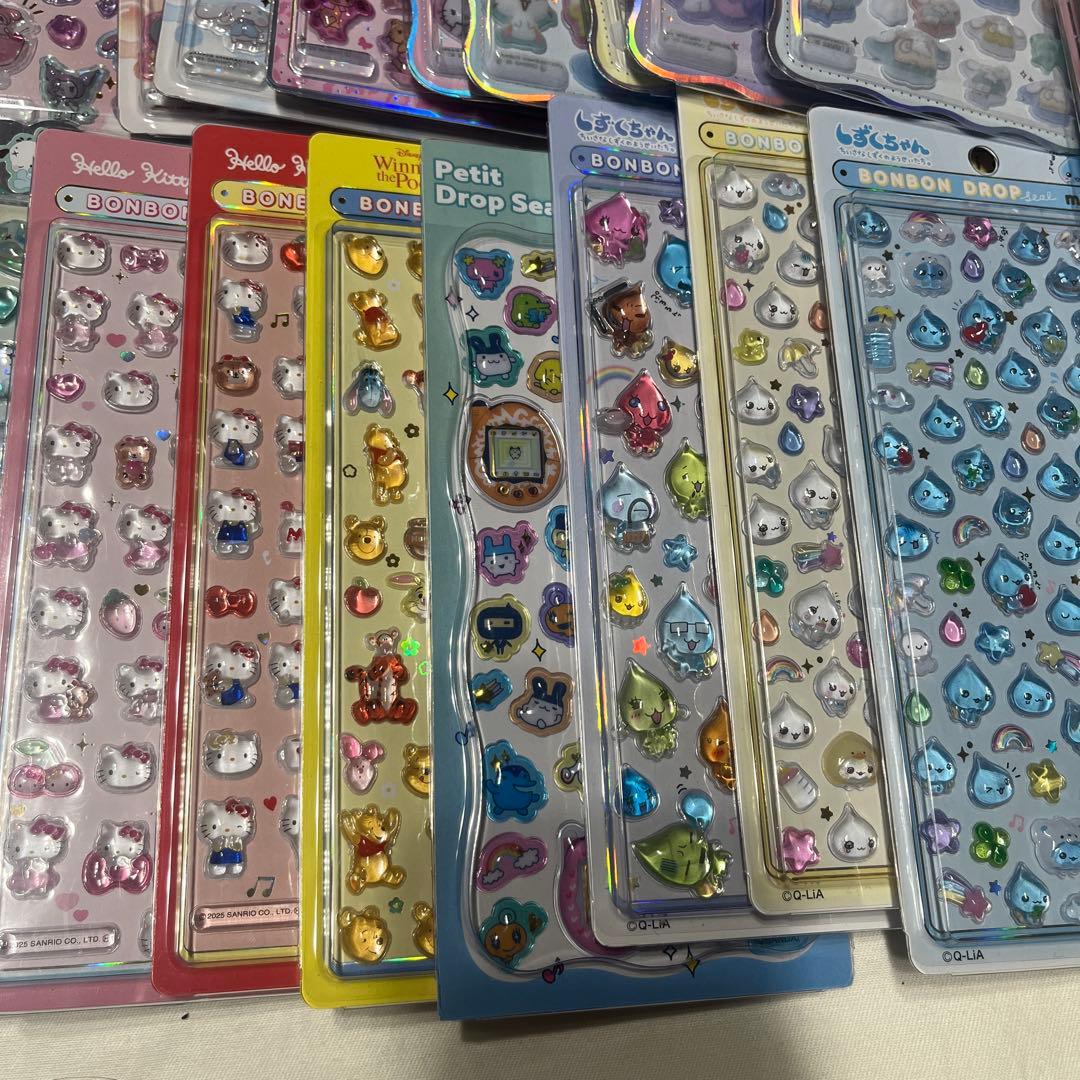 ボンボンドロップシール うるちゅるポップシール サンリオ ディズニーたまごっち