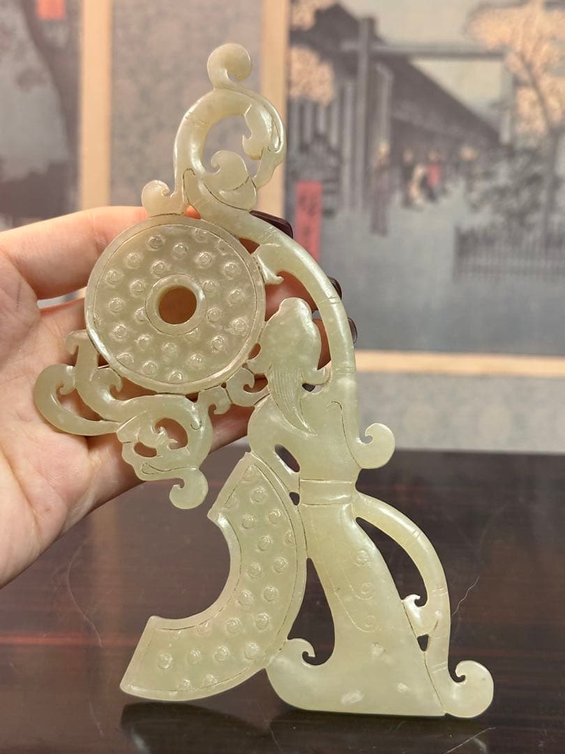 砡雕刻 人物砡雕刻 中國古美術 重 74g