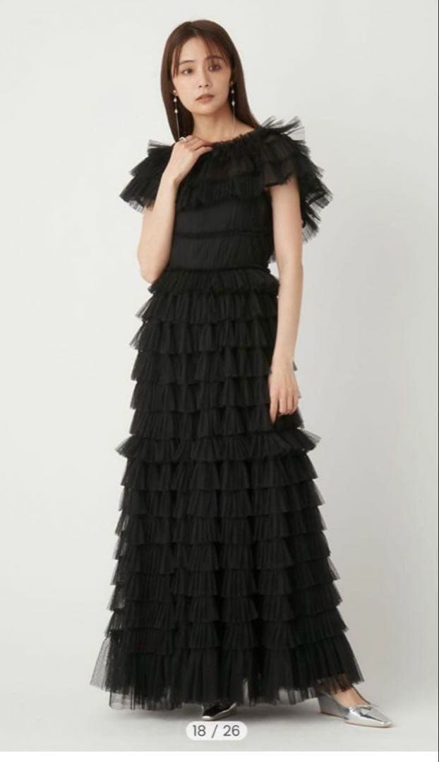 新品✴︎ FRAY.ID フレイアイディー　2wayチュールフリルティアードドレス