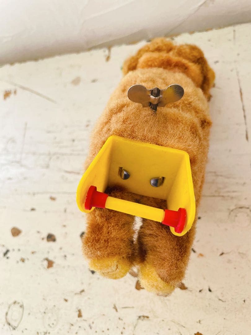 † † † ヴィンテージ ゼンマイ 編み物ベア　アンティークベア † † †