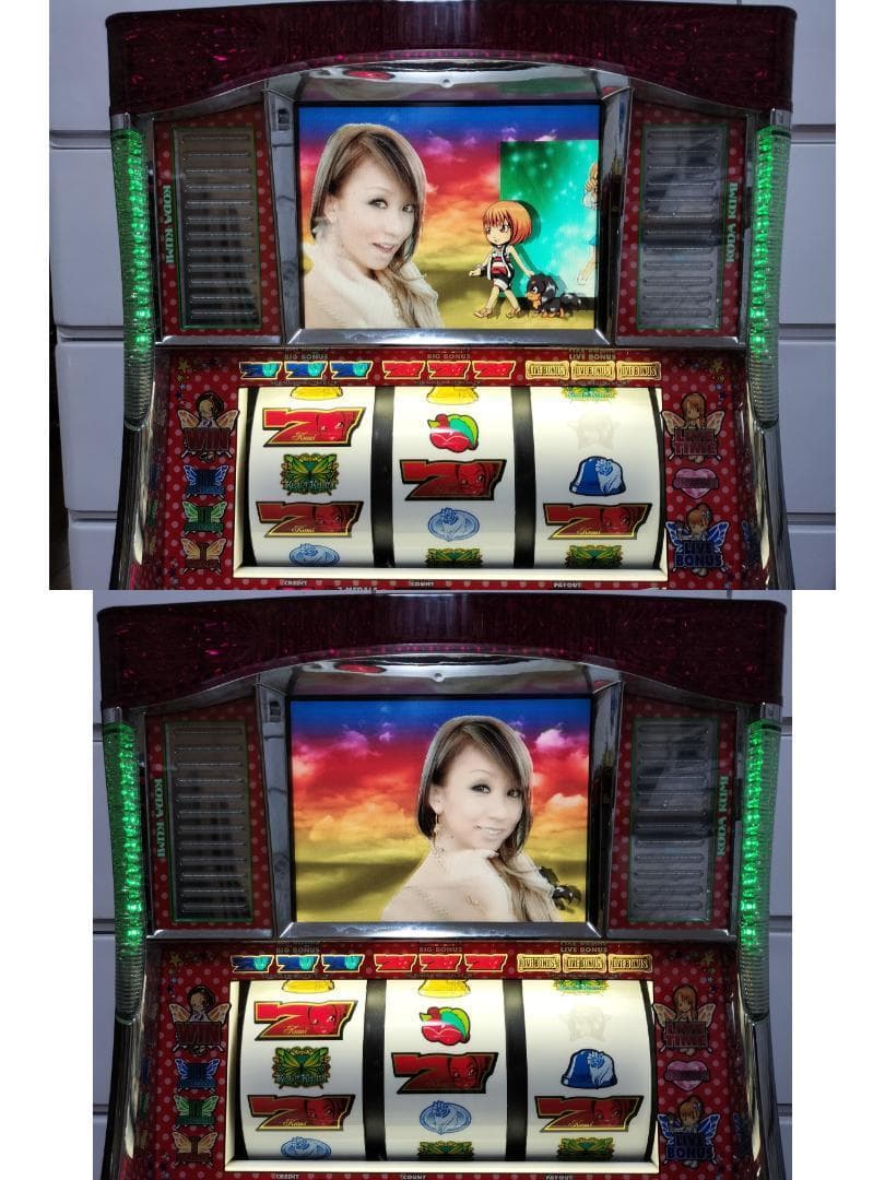 【パチスロ実機】SANKYO★『初代』パチスロ 倖田來未【不要機付】