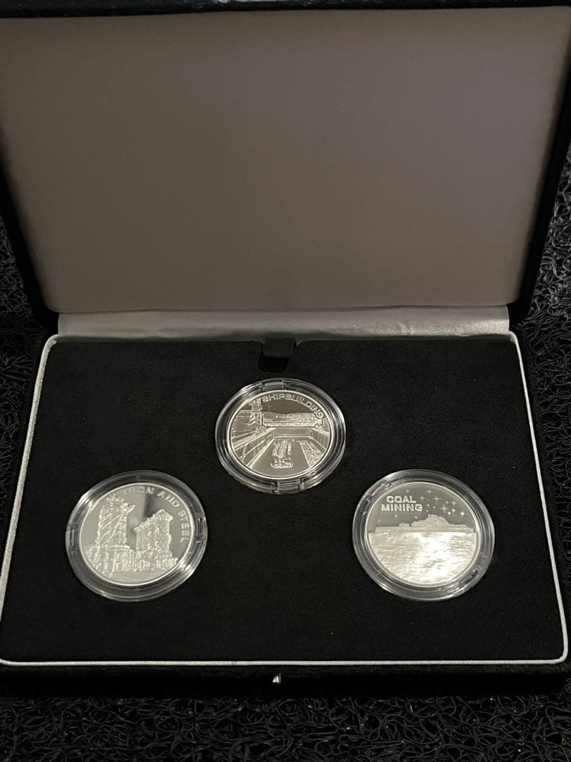 世界文化遺産 プルーフメダル3点セット明治日本の産業革命遺産 シルバー925