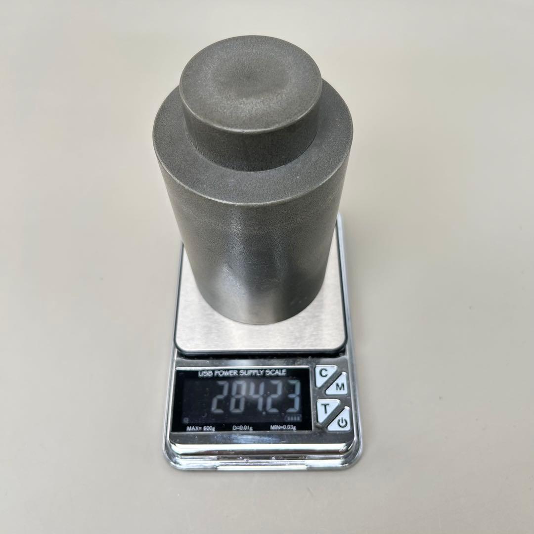 A001龍文堂 純錫 茶筒 茶入れ　茶道具　約284g