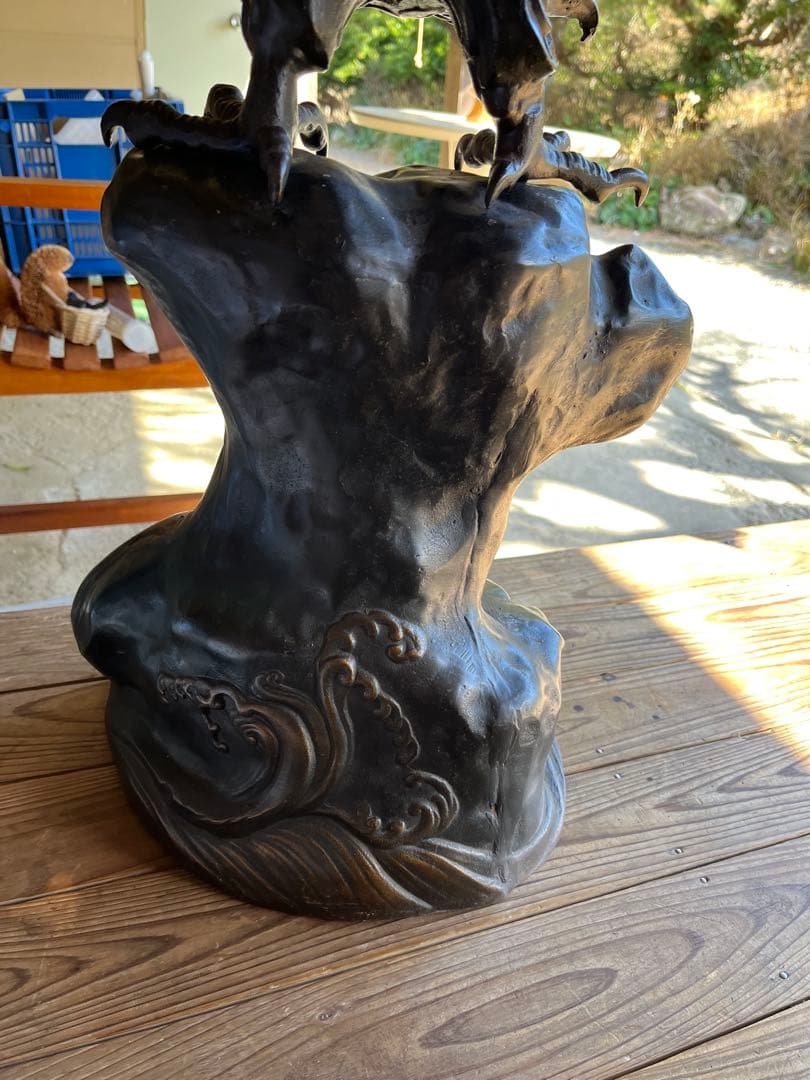 金属製 鷲の彫刻 高さ約60cm