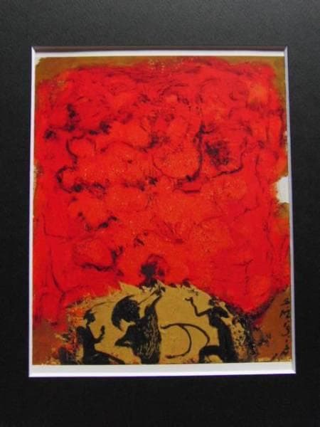 三岸　節子、花　ヴェロンにて　H、希少画集画、新品高級額・額装付、状態良好