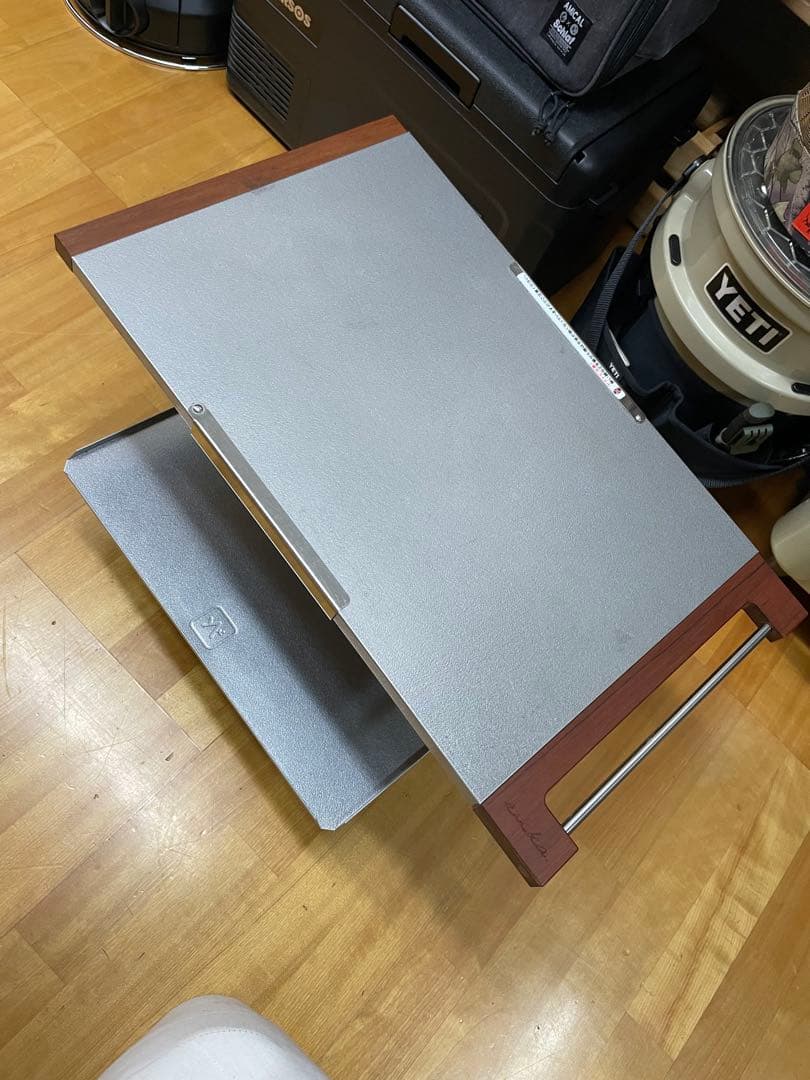 エ*ロ様 ユニフレーム焚き火テーブルサイドバーカスタム+別注レッグラック付き❗️