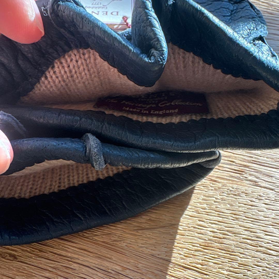 え*の様 DENTS navy ペッカリー　size8 バックル付き イギリス製