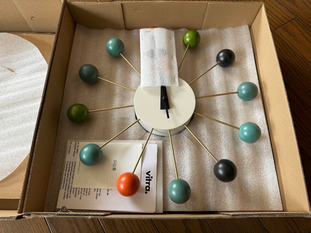 Vitra　ボールクロック　定価49,500円　本物　Ball Clock