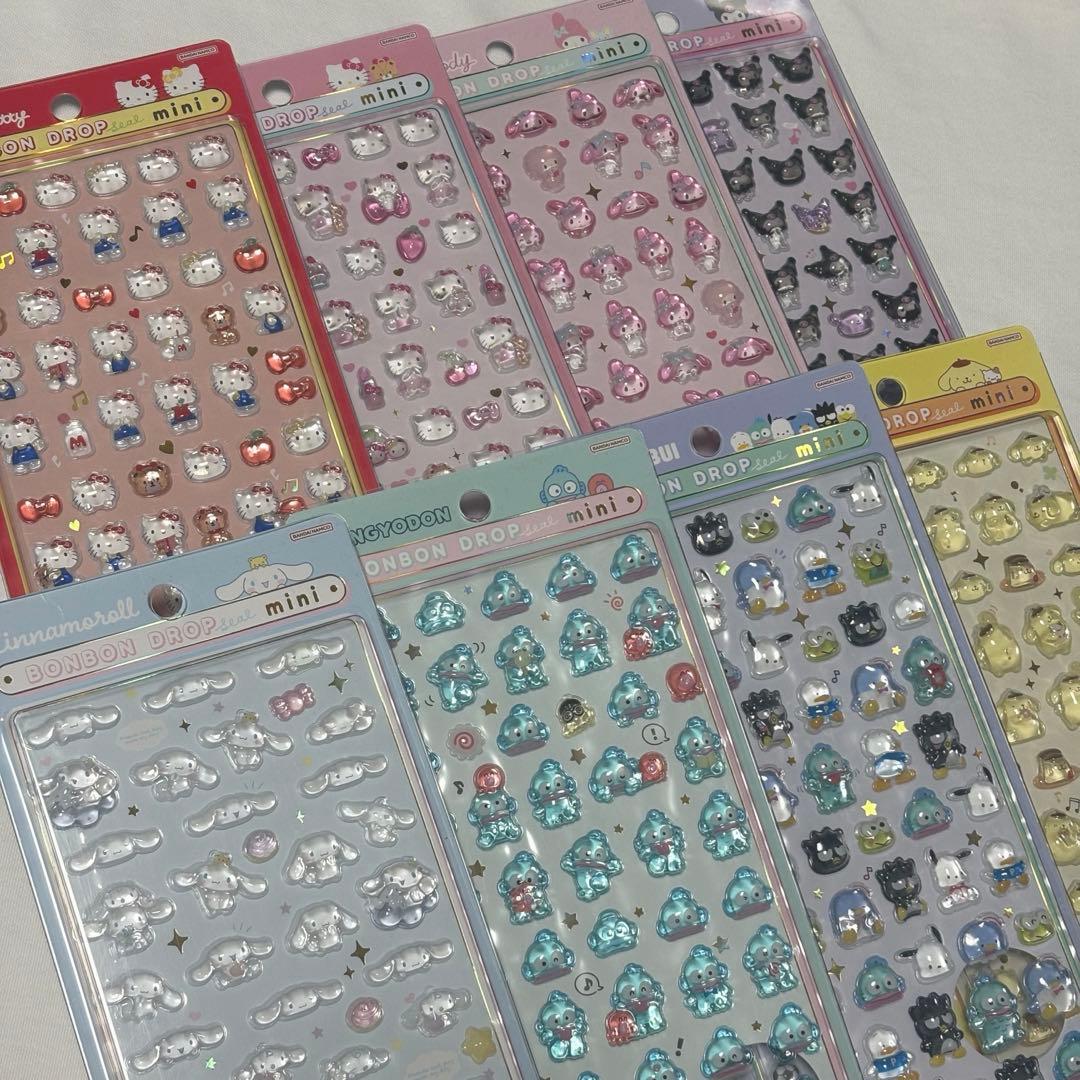 【国内正規品】ボンボンドロップシール　サンリオミニ　mini コンプリートセット