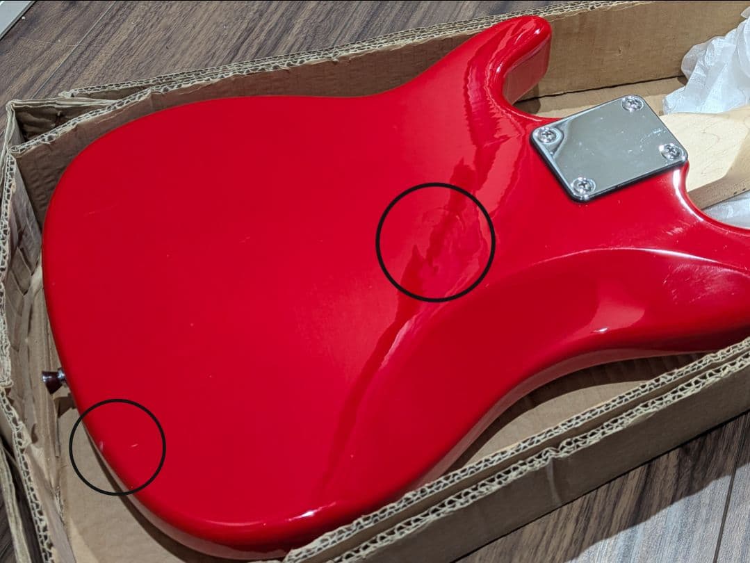 PLAYTECH ST025 570mmスケール ミニギター