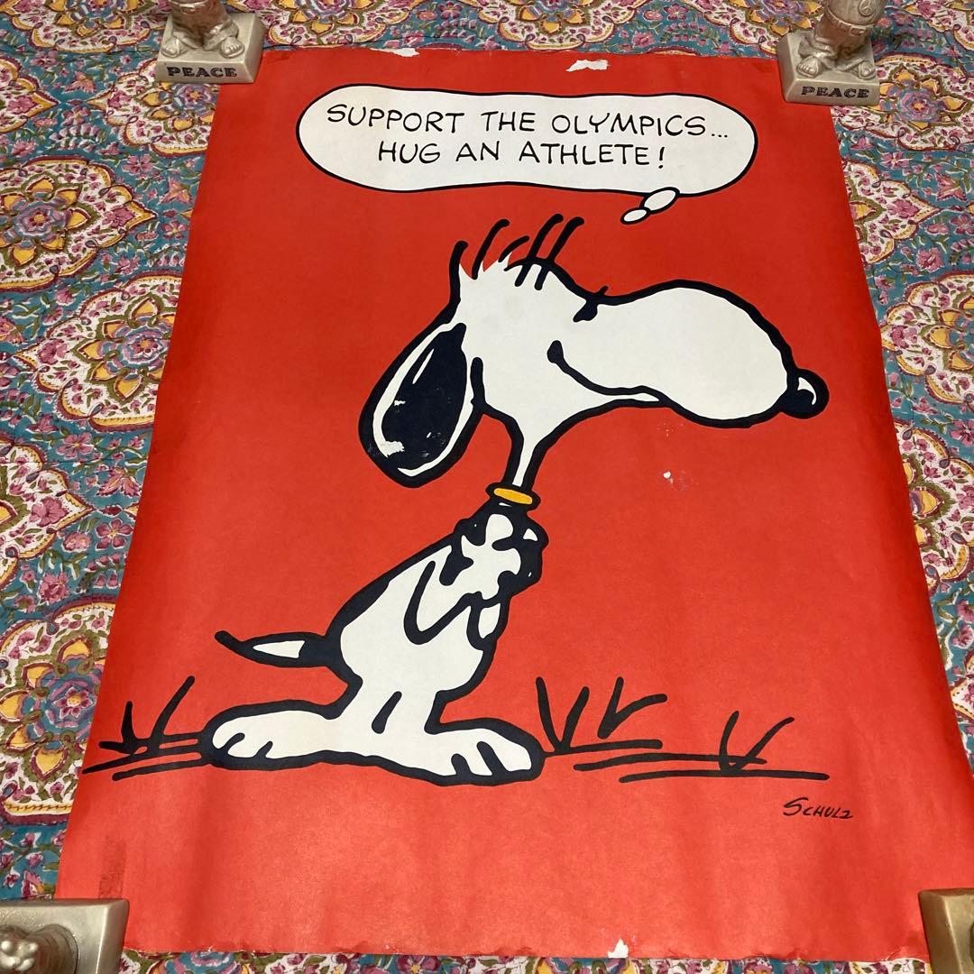 70'sヴィンテージ　ポスター　スヌーピー　snoopy ピーナッツ