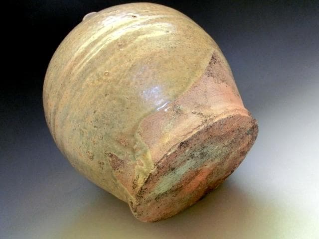 壷■古い耳付き船壷 丸壺 茶壷 古玩 古美術 時代物 骨董品■