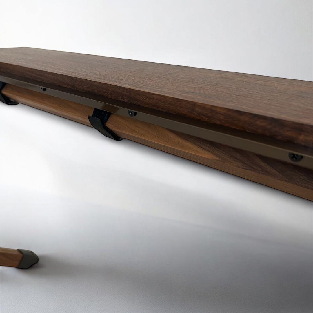 【outlet】ブラックウォールナット2ユニットテーブル