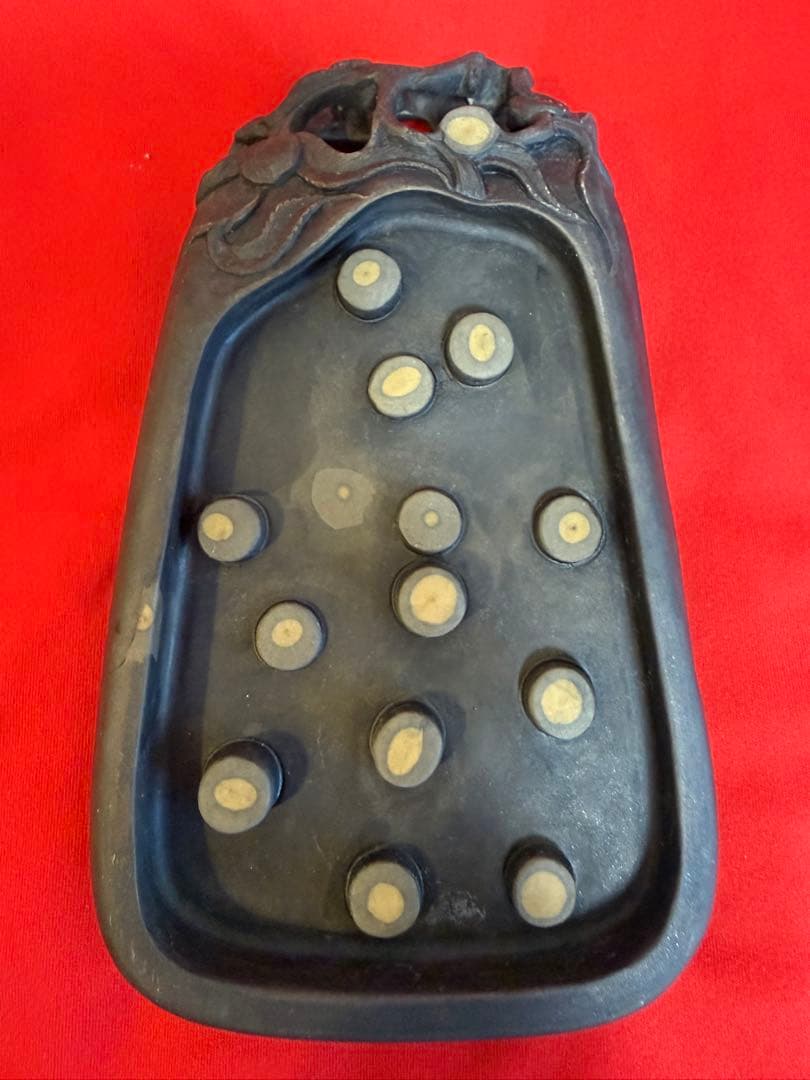 書道具 ★☆ 硯 古硯 端渓硯 すずり 中国美術 書道 端溪 雲龍紋硯 端溪硯