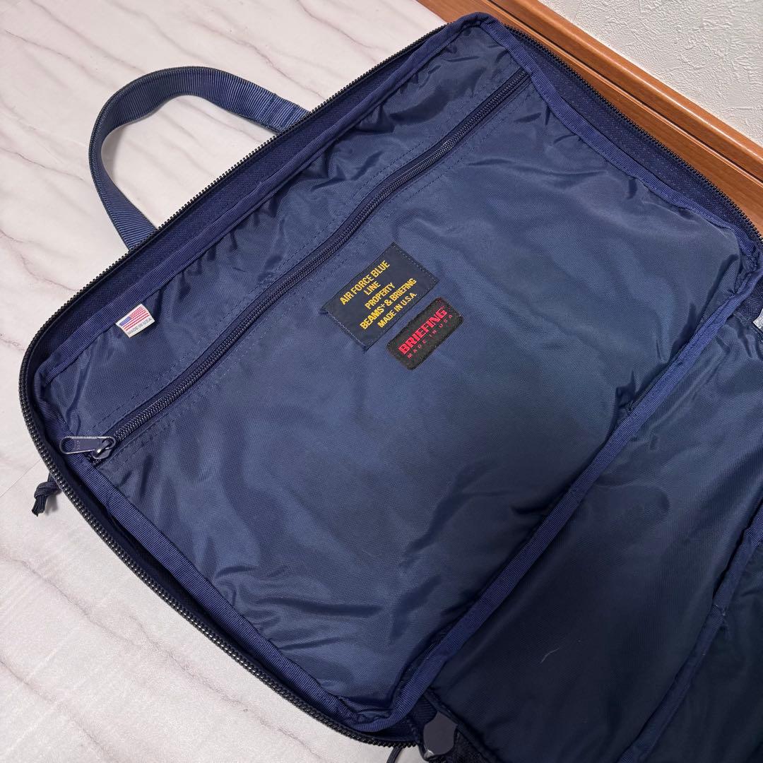 希少✨別注BRIEFING×BEAMS+ 3way ビジネスリュック 青 PC可