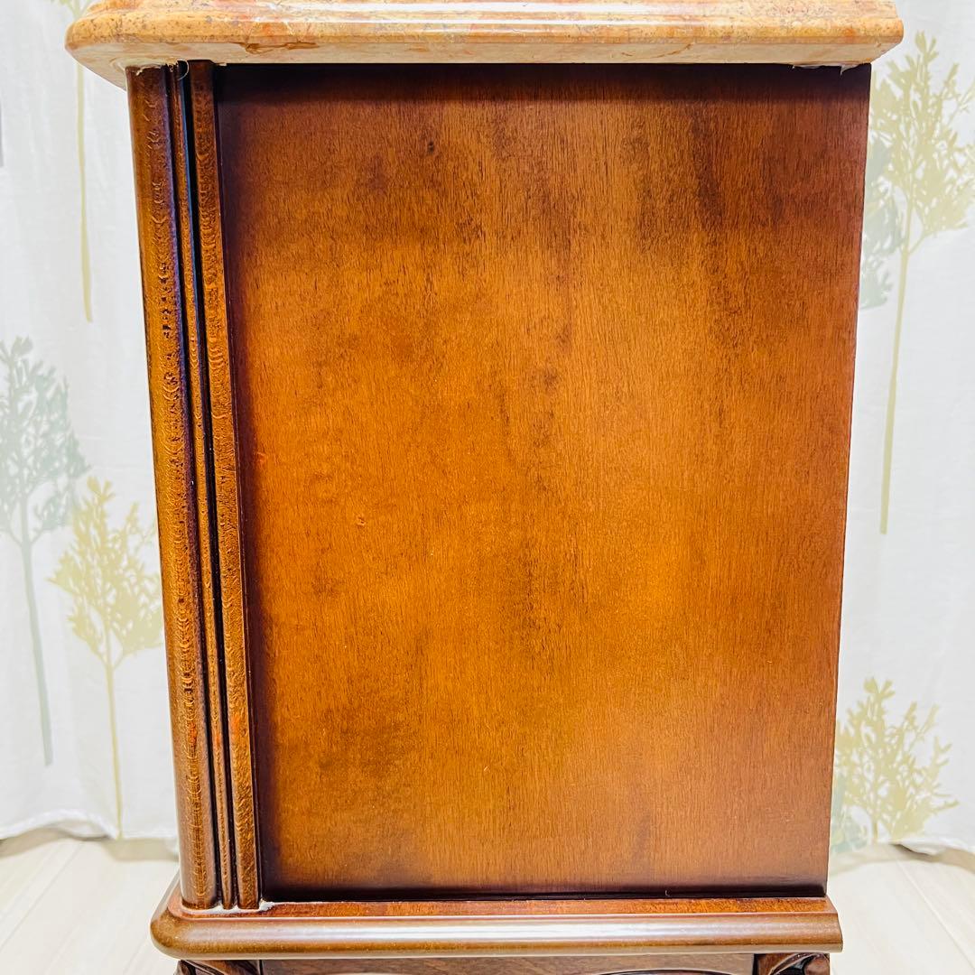 クラウディオ 猫脚 3段チェスト アンティーク イタリア製 大理石 天板