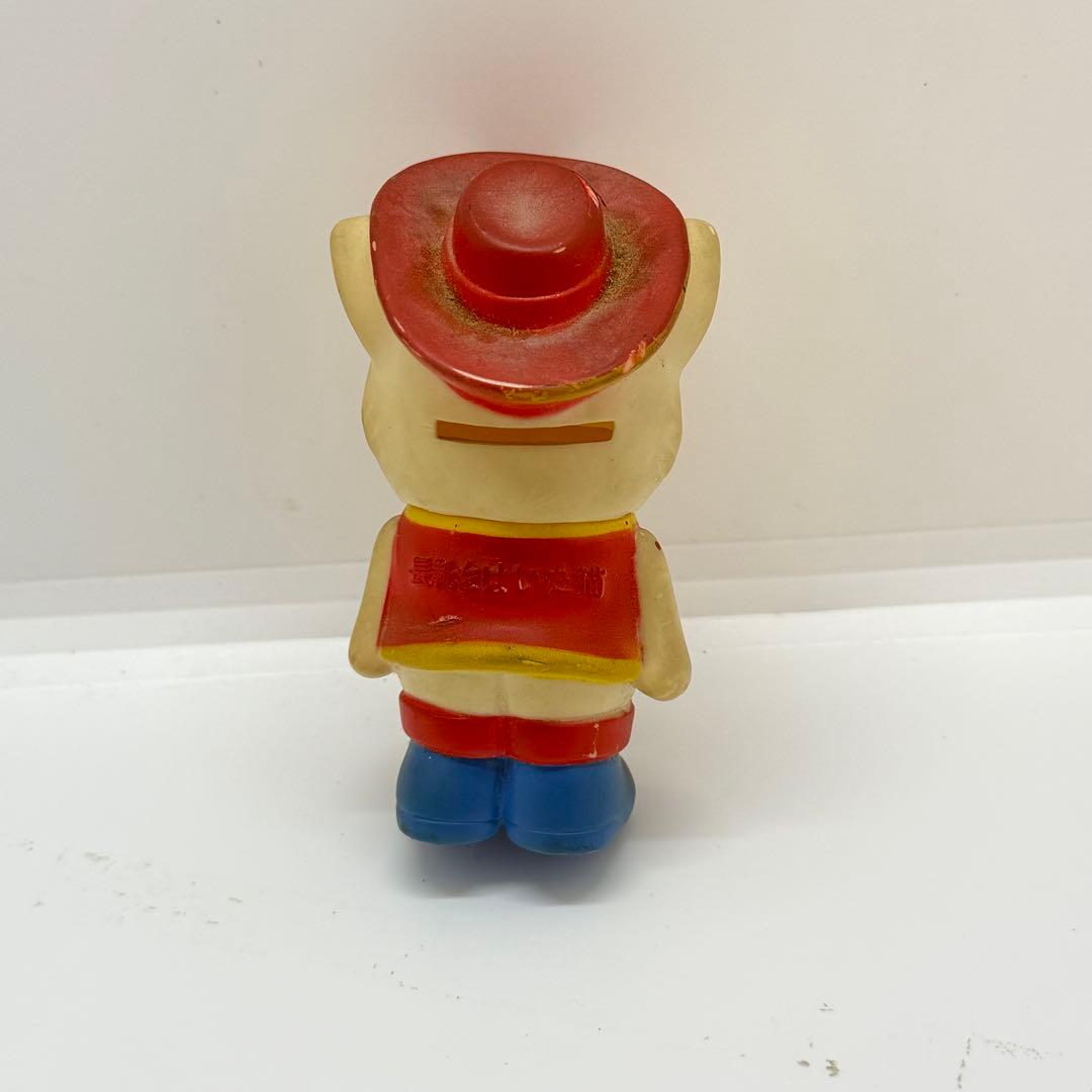 長靴をはいた猫　ソフトビニール人形　貯金箱　昭和レトロ　ソフビ