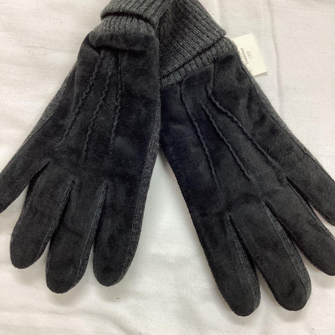 未使用　DENTS メンズ　　手袋　ムートン