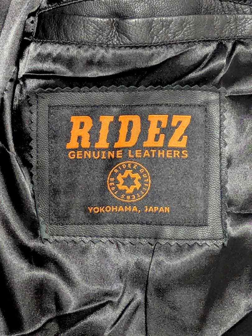 ✨美品✨RIDEZ✨ ブラック レザー シングルライダース　M