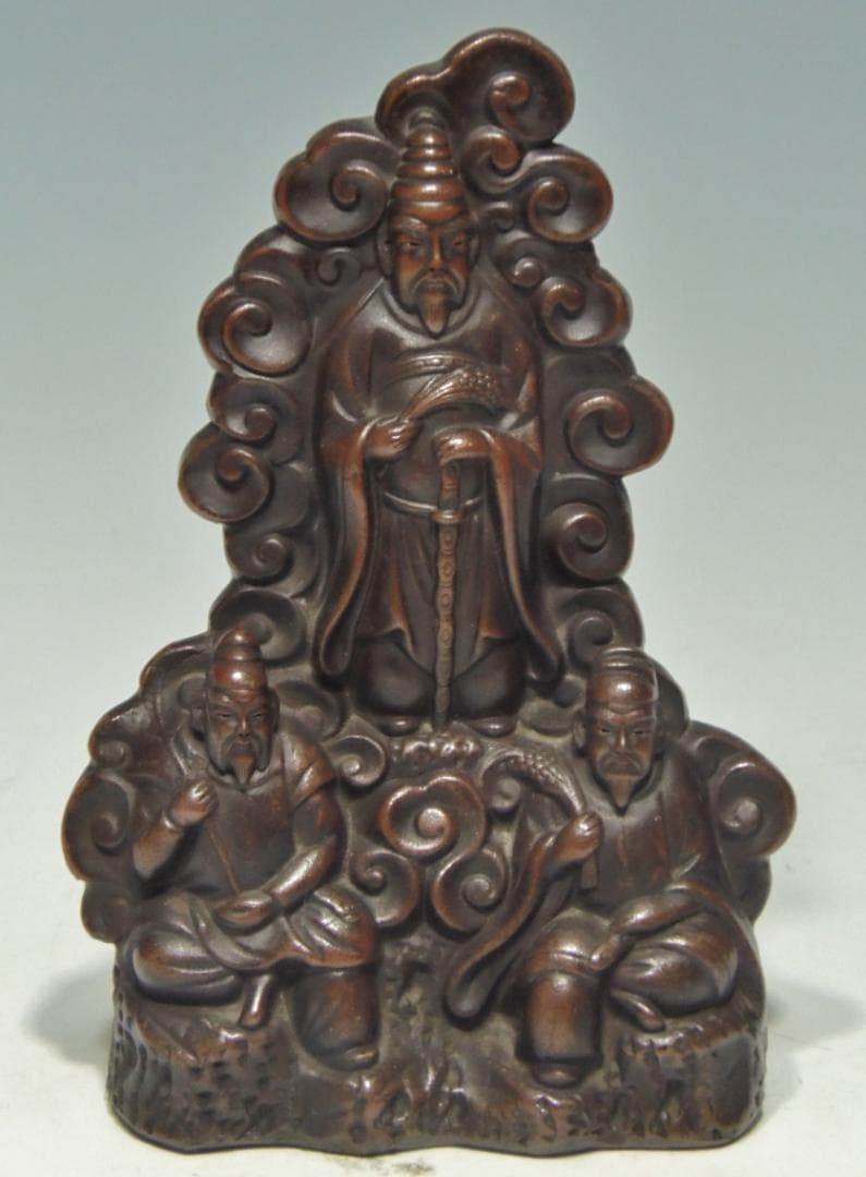 出羽三山像 置物 古備前 骨董品 備前焼 レア古備前・レア備前焼