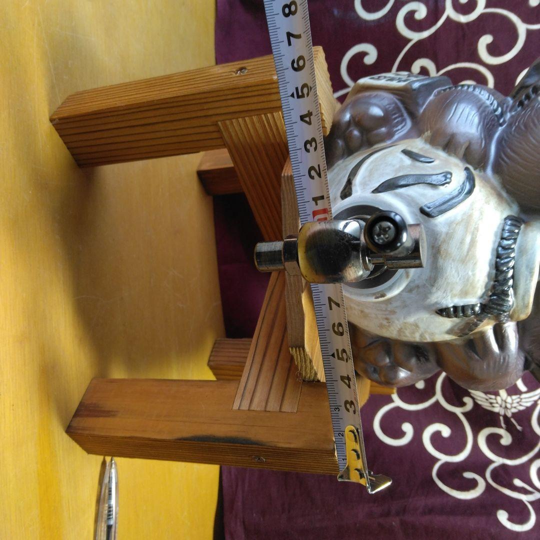 ⇩値下げしました！☆信楽焼たぬきの焼酎サーバー（福の刻印)