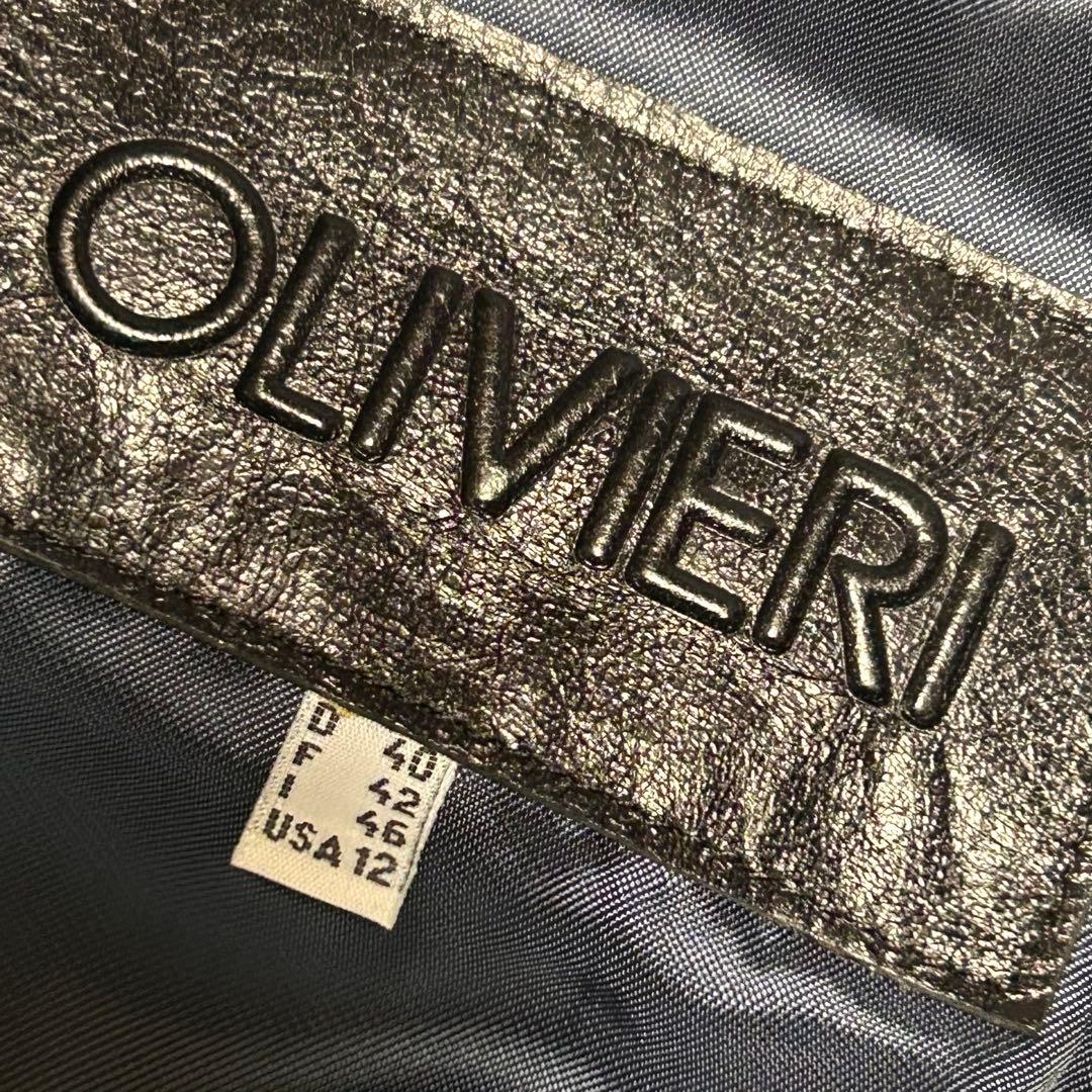 OLIVIERI オリヴィエリ　ラムレザージャケット　シングルレザージャケット