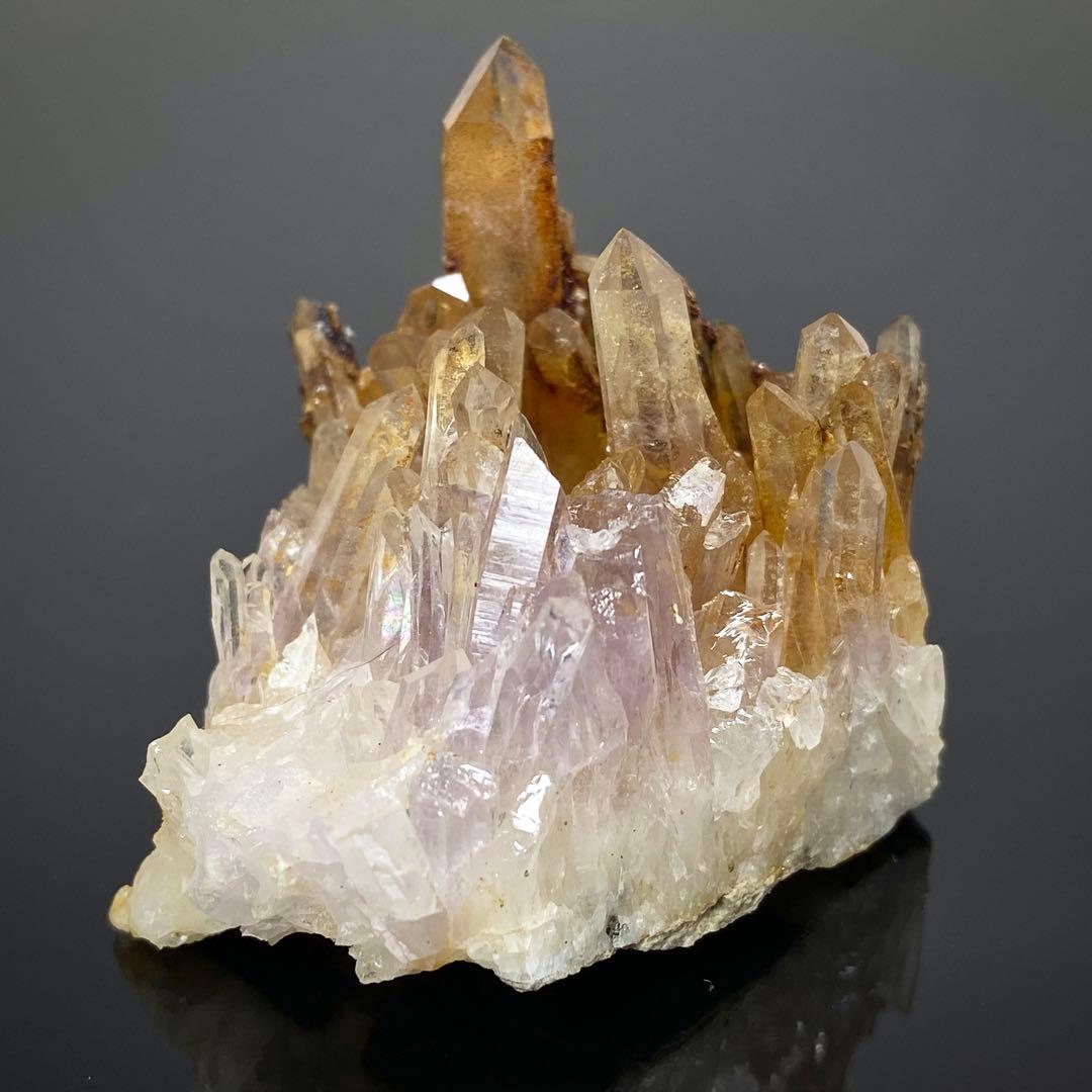 バイカラーアメシスト　リモナイト　鉱物標本　原石　天然石　ストーン　アメジスト