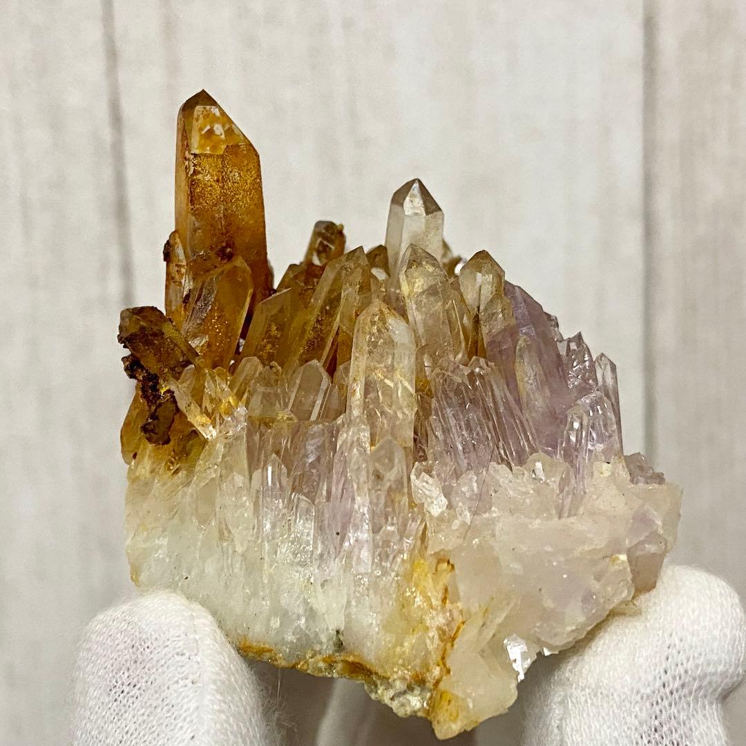 バイカラーアメシスト　リモナイト　鉱物標本　原石　天然石　ストーン　アメジスト