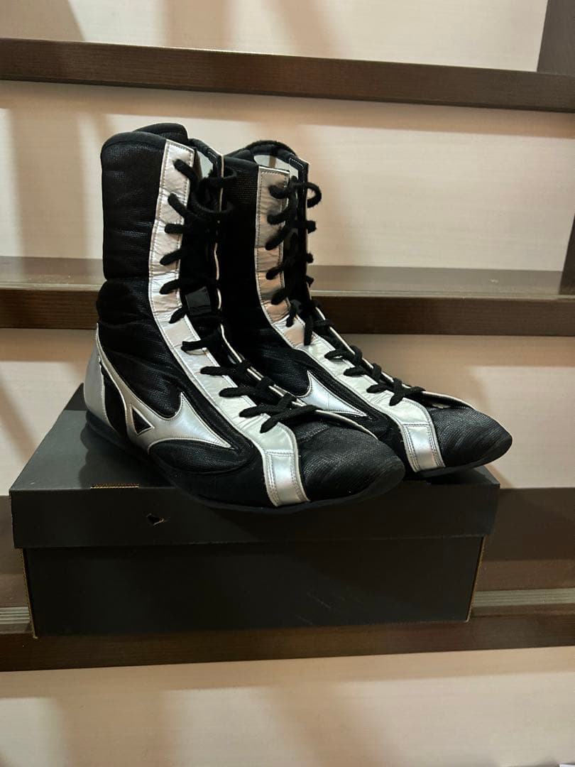 Mizuno ボクシングシューズ ブラック/シルバー