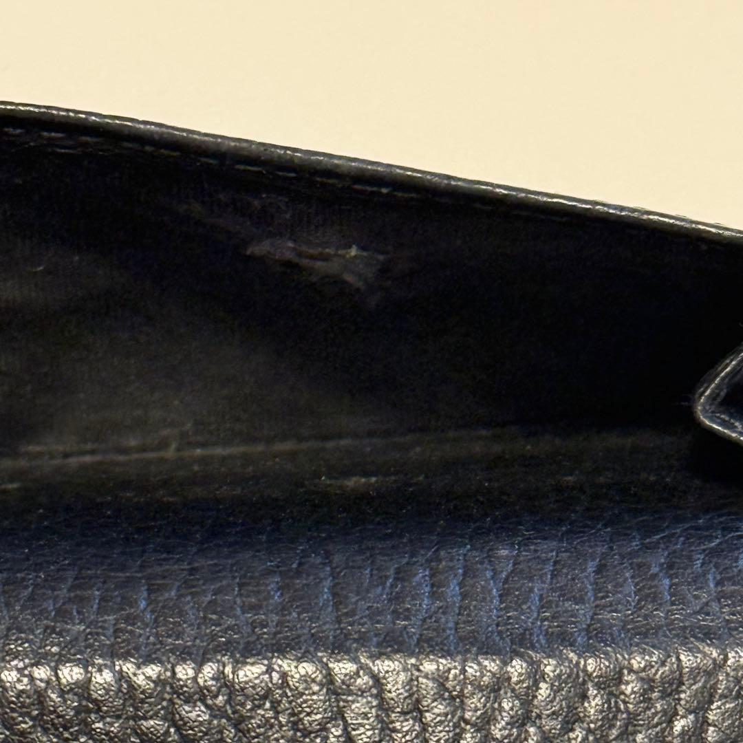 GUCCI グッチ GGマーモント コンパクト 三つ折り財布 ミニ財布 黒