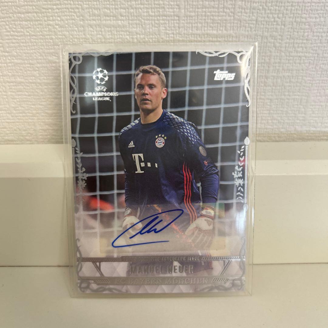 topps champions league ノイアー　直筆サインカード