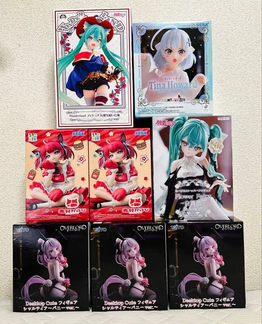 【赤見かるび/オーバーロード/初音ミク 他】プライズ フィギュア まとめ売り