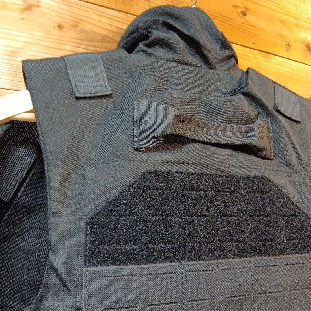 タクティカルベスト ブラック MOLLE　サバゲー用　即発送